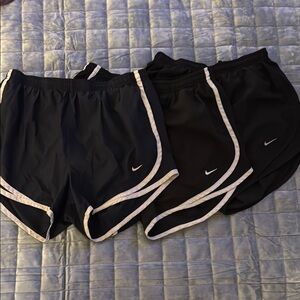 Nike Women's Black/Navy Athletic Shorts